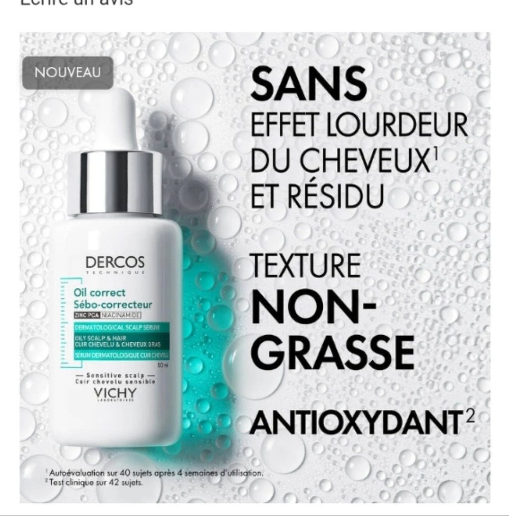 Vichy Dercos Oil Correct Serum - White